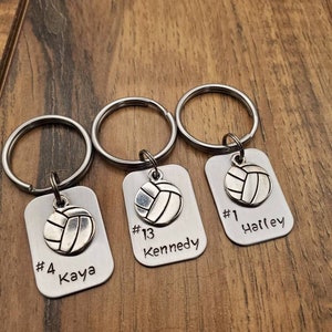 Hand Stamped Personalized Water Polo Keychain,  Water Polo Gift for Boys,  Senior Night Gift