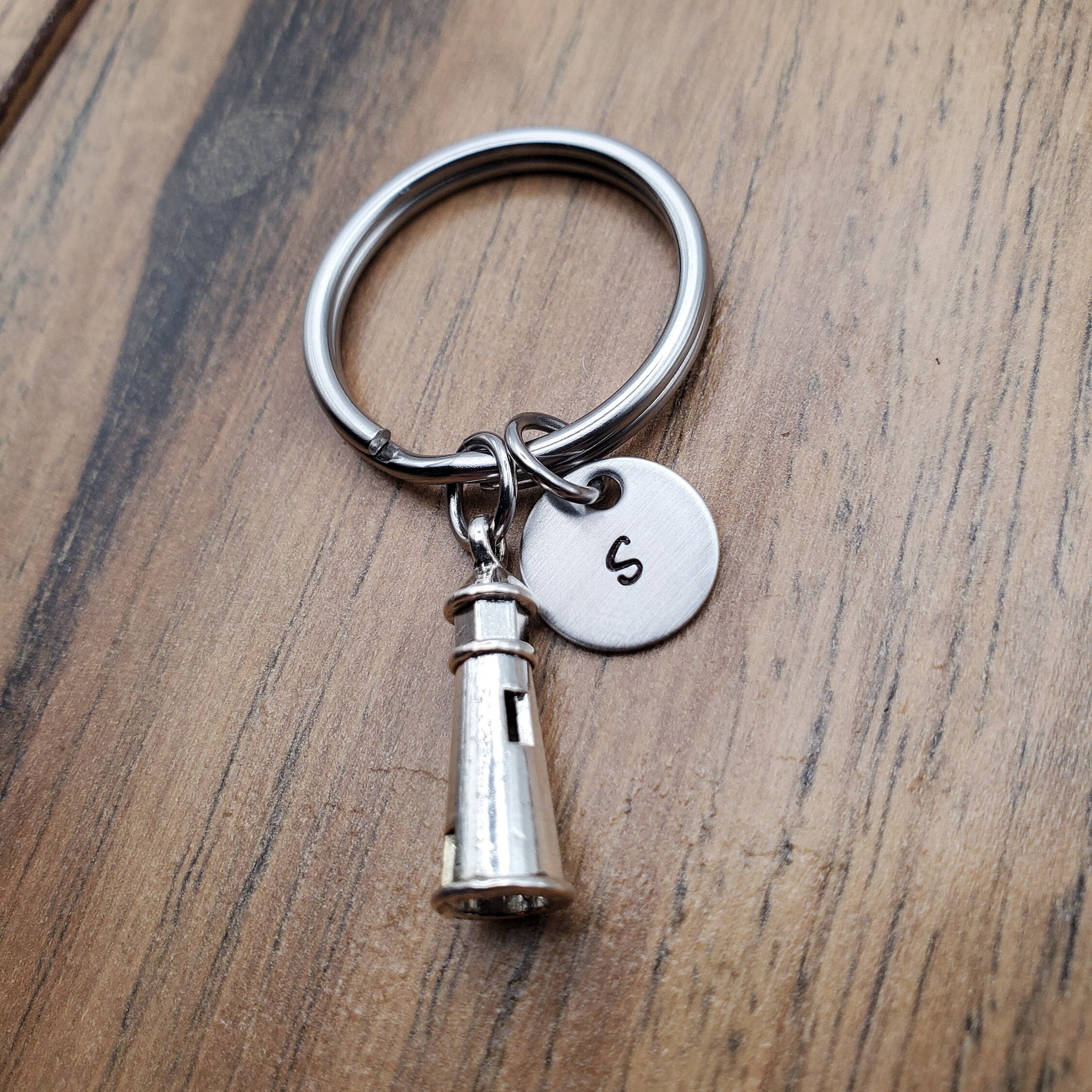 Lighthouse Keychain, Lighthouse Gift, Beach Key Ring, Personalized Key ...