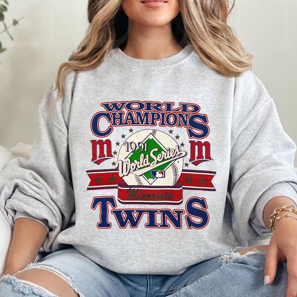 Vintage 1991 Minnesota World Series Champions Crewneck Sweatshirt, Minnesota Baseball Shirt, Minnesota Hoodie, Baseball Fan Gift, Game Day