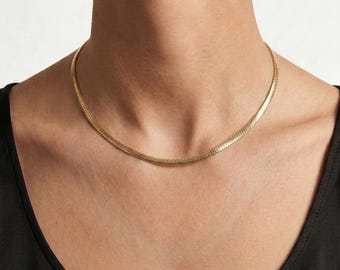 Vintage 925 Sterling Silver Omega Chain Necklace 18 Inch Italian Choker Collar 5mm Thick Heavy 28g Stamped Made in Italy Jewelry for Women