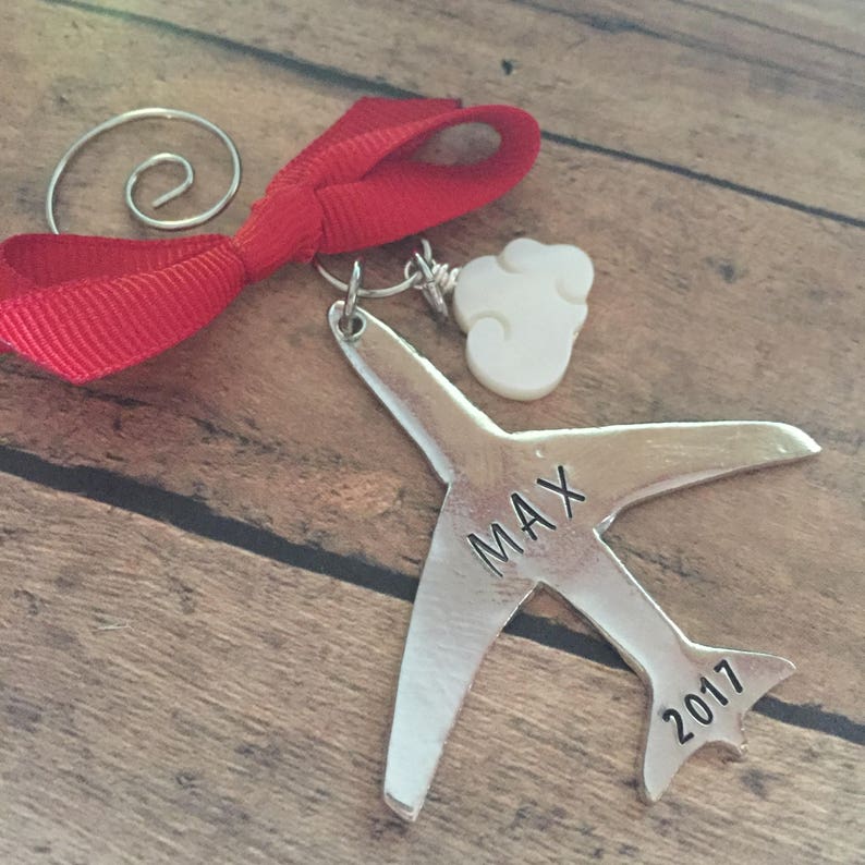Airplane Ornament Gift for Pilot Aviation Gift Female Pilot Etsy