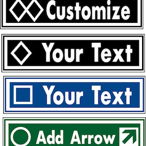 Custom made Ski Run signs Exterior / Interior Add your text to personalize your Aluminum High Quality Sign