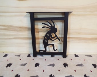 Awesome laser cut steel coffee table legs with Kokopelli flute player Indian symbol.  SMALL SIZE
