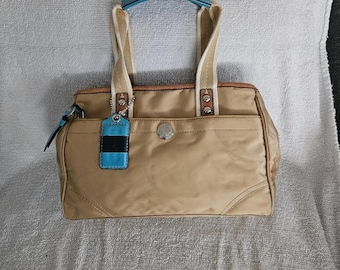 Coach Hampton Optic Signature Stripe Medium Carryall Satchel in