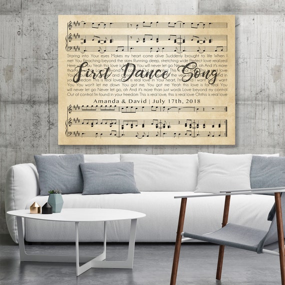 Custom music sheets with lyrics