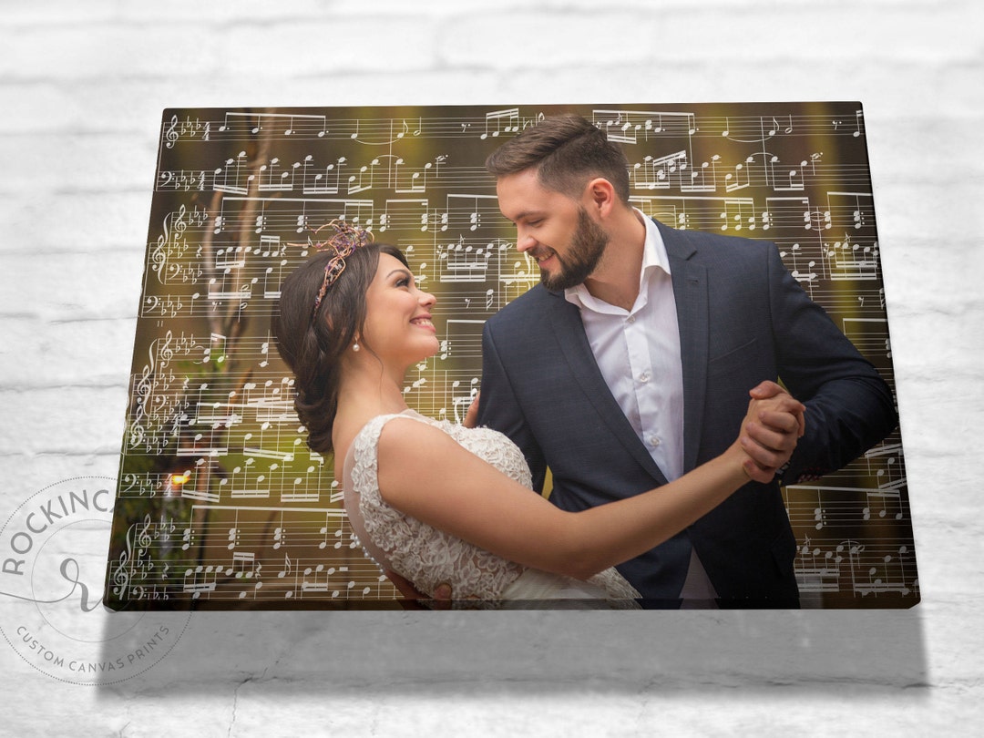 Music Wall Art Custom Music Notes Music Sheets Art Wedding Etsy