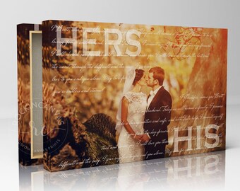 Wedding Canvas Gift, Vows to Cotton Canvas, First Dance Lyrics, Personalized Gift for Her/Him, His/Hers Vows to Canvas, Picture to Canvas.