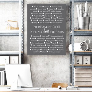 reasons you are my best friend gift