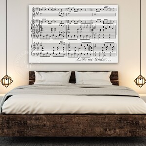 Custom Overlapping Sheet Music Notes/ Wall Art/ First Dance Wedding Sheet Music/ Mixed Media/ Old Music Sheet/ Vintage Wall Sign image 3