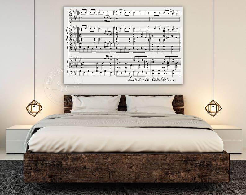 Custom Overlapping Sheet Music Notes/ Wall Art/ First Dance Wedding Sheet Music/ Mixed Media/ Old Music Sheet/ Vintage Wall Sign image 3