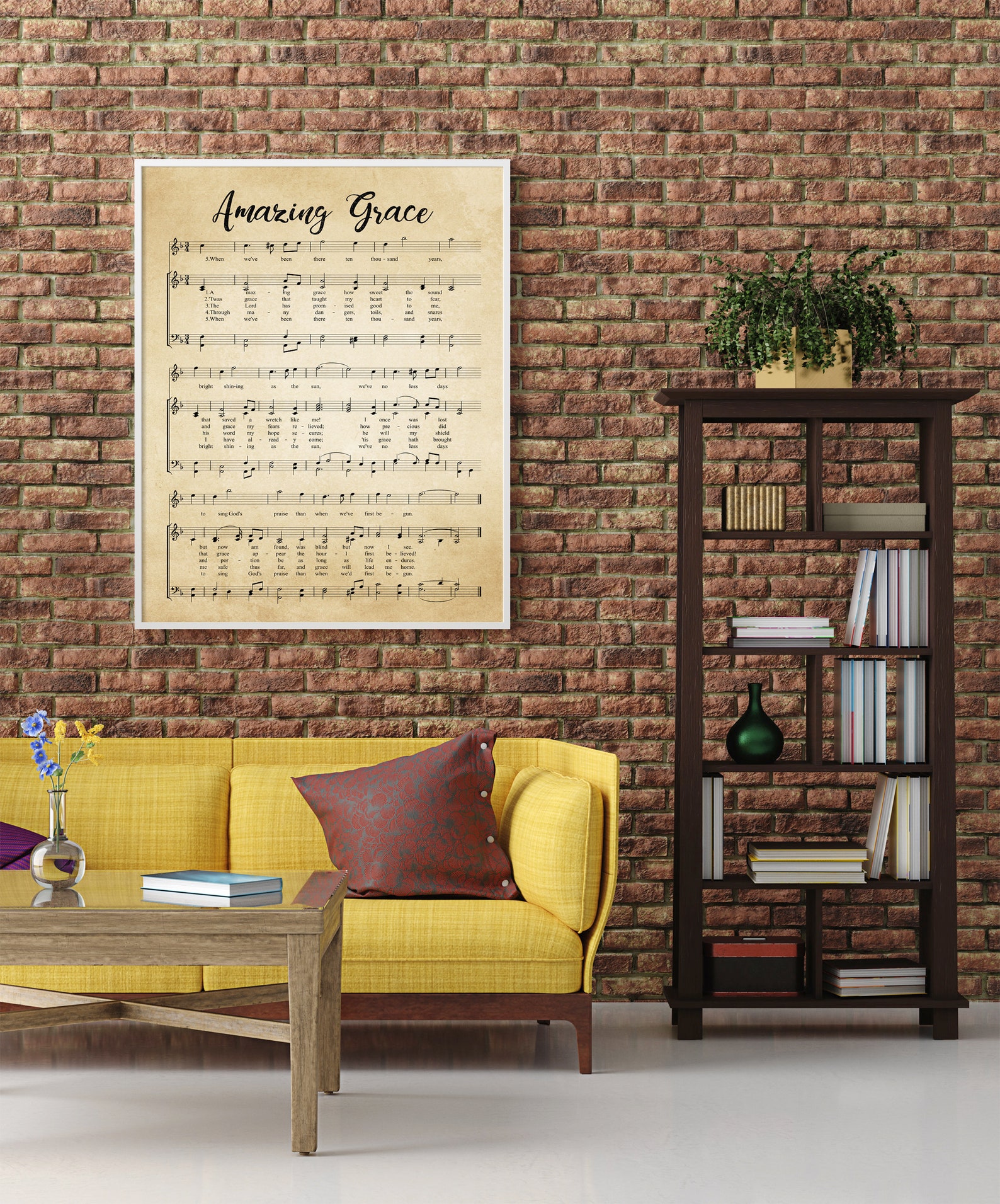 Amazing Grace Print, Amazing Grace Music Sheets Printable Vintage Sheet ... image.
