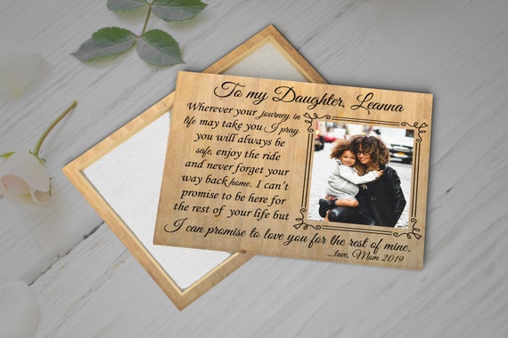 Christmas Mother Gift, Gift from Daughter, Mother Daughter Gift, Custom Mother Gift with Picture and Poem, Daughter wedding Gift from Mom,