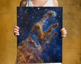 The Pillars of Creation. Hubble Telescope Space Photograph Canvas Print or Paper