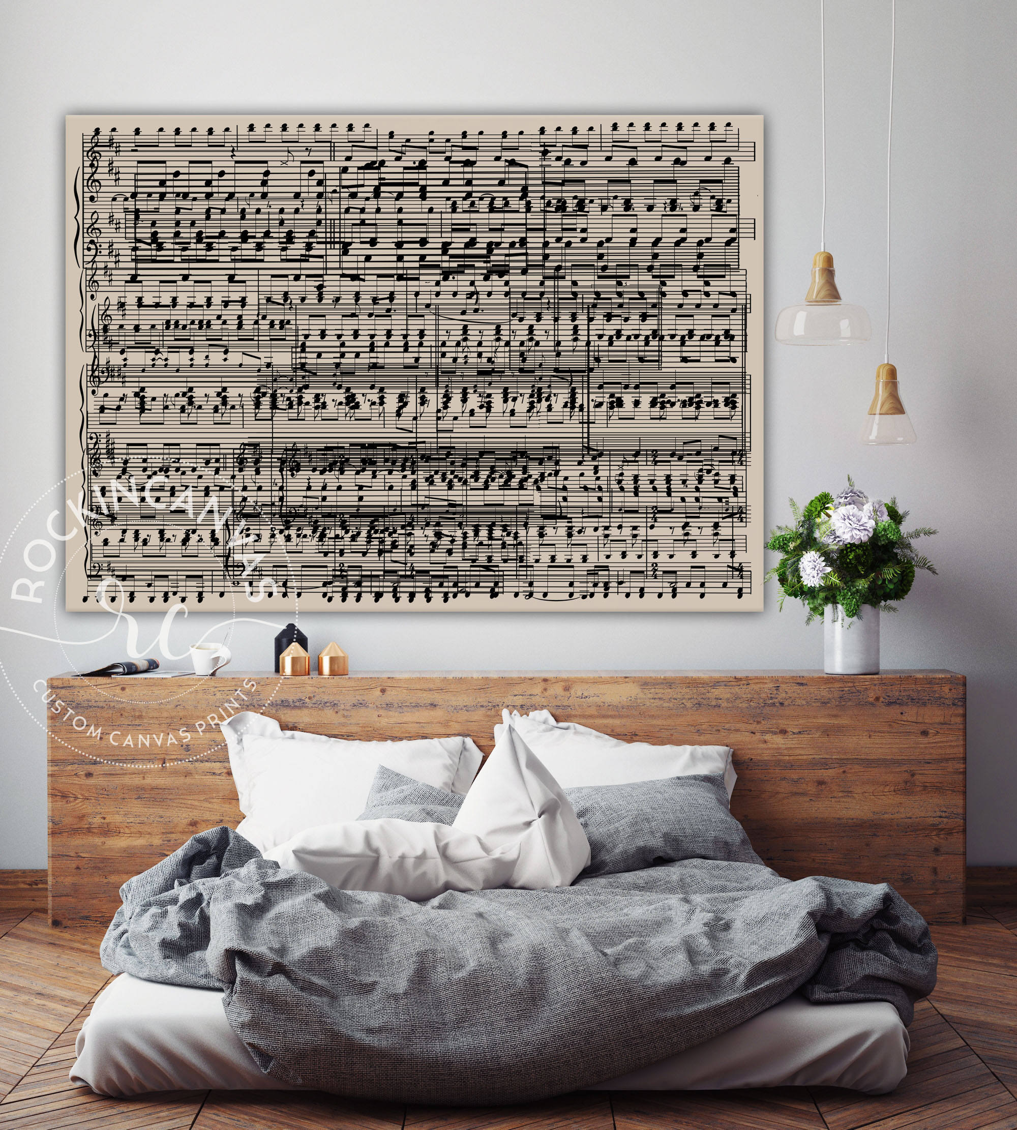 Music Wall Art Custom Music Notes Music Sheets Art Wedding Etsy