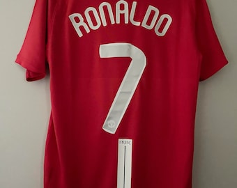Personalized Name and Number, Manchester United 20072008 Retro Football Jersey Ronaldo