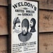 Vintage Wooden Sign ' Weldon's Knitted Woolens ' Original Design ...