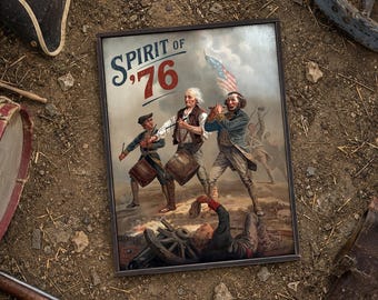 Handmade distressed wood sign ' Spirit of '76 ' Yankee Doodle,  American Revolution Patriotic Reproduction