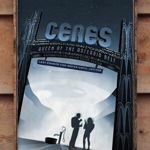 Distressed wooden sign - Ceres - reproduction sign