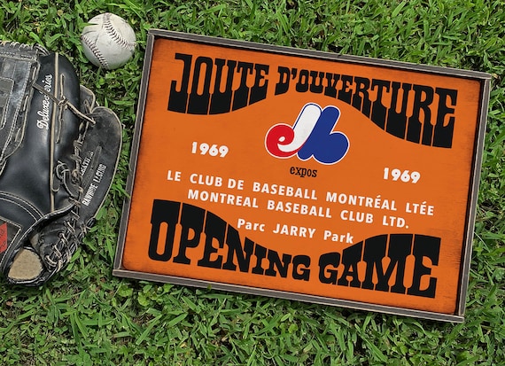 Distressed wooden sign Expos Opening Game reproduction concept- U.S. Duty Free!!