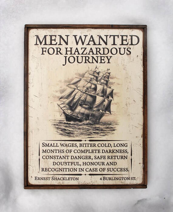 Vintage wooden sign �Men Wanted�. Commemorating Ernest Etsy