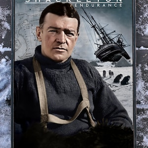 NEW!!** Handmade wooden sign &#39; SHACKLETON ~ ENDURANCE &#39; Commemorating Ernest Shackleton&#39;s Epic Imperial Trans-Antarctic Expedition of 1914.