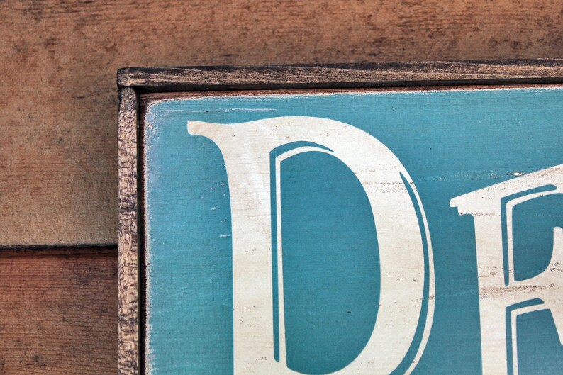Vintage Wooden Sign 'beach' Etsy