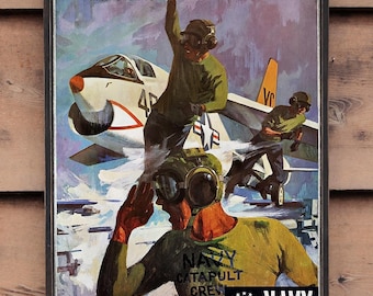 Distressed wooden sign ' Go With the Bold Ones '. US Navy Reproduction- U.S. Duty Free!!