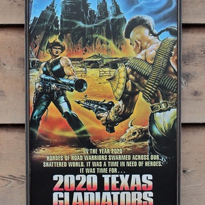 Letrero de madera desgastado: colección remasterizada de clásicos de ciencia ficción, fantasía y acción y carteles de películas B n.° 1