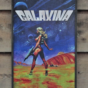 Letrero de madera desgastado: colección remasterizada de carteles clásicos de ciencia ficción, fantasía y acción y películas de serie B n.° 9
