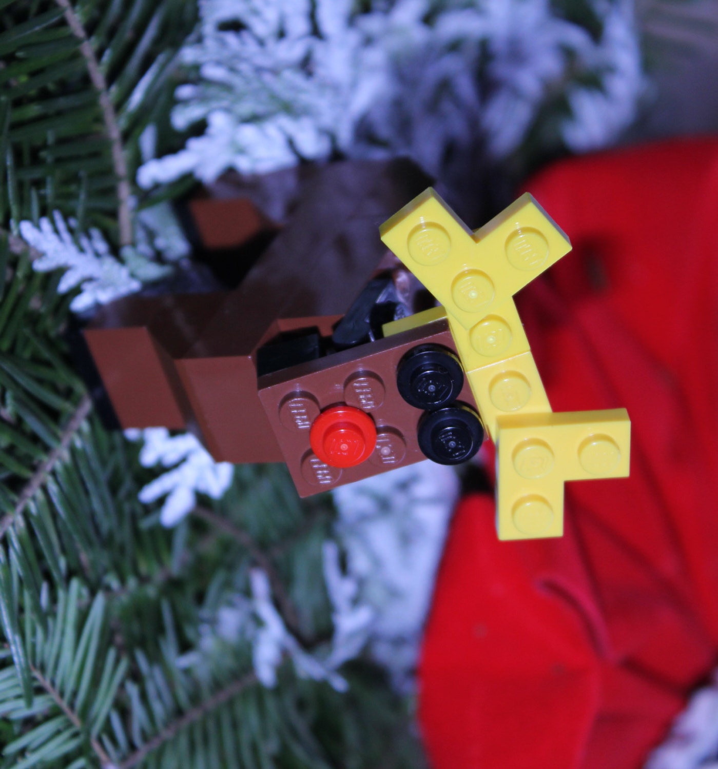 Build Your Own LEGO® Miniature Reindeer Ornament Kit Etsy