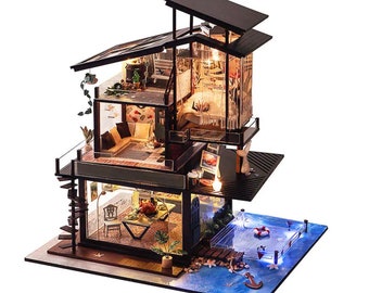 diy miniature modern party house