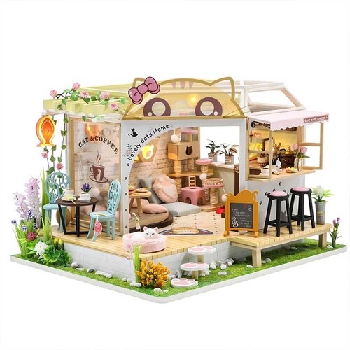 DIY 1:24 Miniature Dollhouse With Furniture Garden - Etsy