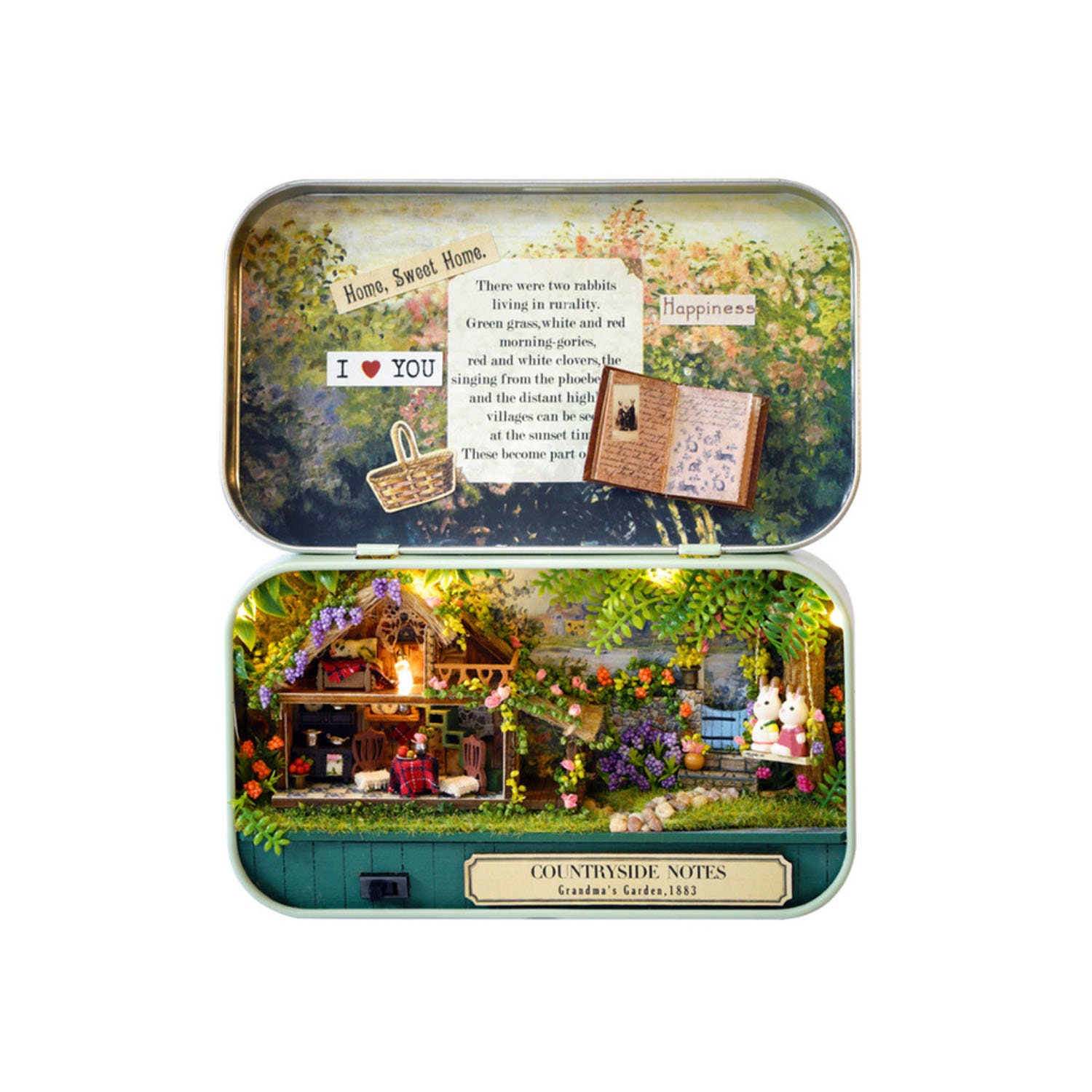 Diy Miniature Tin Dollhouse Craft Kit Countryside Dh49550 my mini