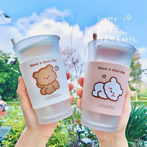 Kawaii Cute Cloud Tumbler Drink Bottle Aesthetic Drinkware Etsy Canada