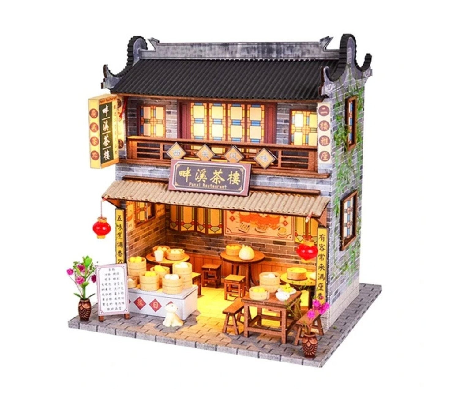 Maison de Poupée Miniature À faire soi-même Japonais Style izakaya avec mobilier 1:24 