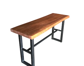 Console Table, wood table, harvest table, wood furniture, side table, walnut dining table, walnut furniture, desk ships free, hard wood,
