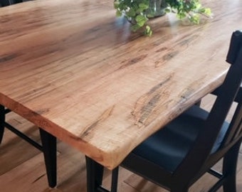 Ambrosia Maple Live Edge Dining Table