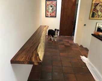 Guanacaste Live Edge Hallway Shelf