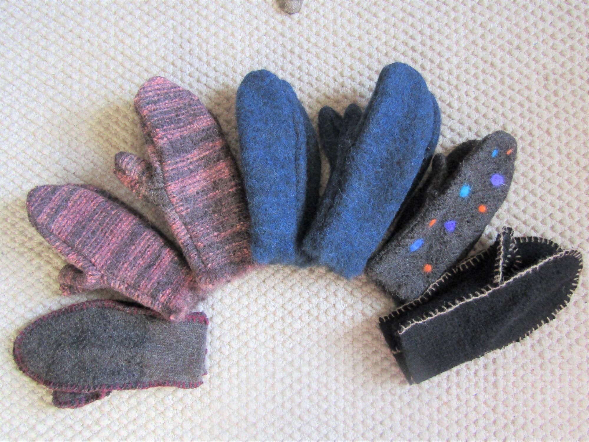 boiled wool gloves