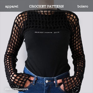 CROCHET PATTERN Mesh Bolero Crochet Pattern, Mesh Crochet Shrug, Mesh Top, Beginner Friendly Crochet Top Pattern