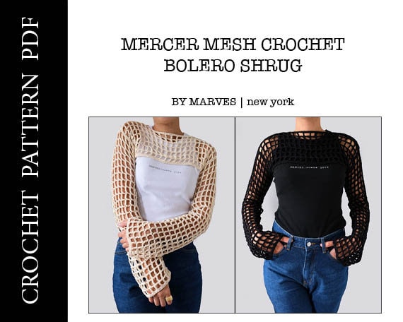 Mesh clearance shrug top