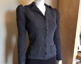 Cheswick Women Ladies Cardigan Jacket Vintage Style Hand Knitted Wool Blend Sizes S-L