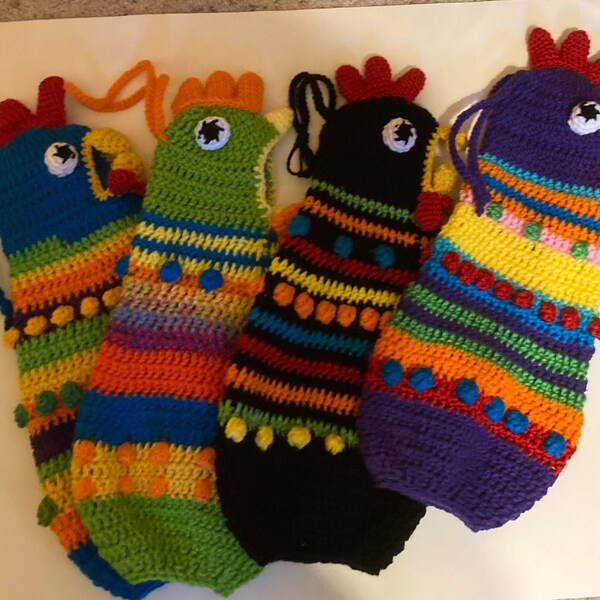 Blue Crochet Plastic Bag Holder Etsy