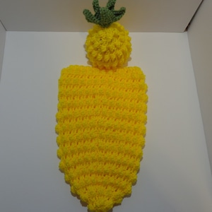 Crocheted Pineapple Cocoon Photo Prop