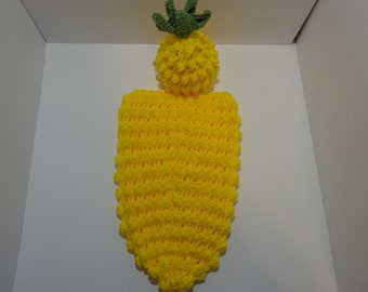 Crocheted Pineapple Cocoon Photo Prop