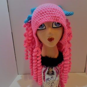 Kawaii Cartoon Style-Hat-Crochet Kawaii Hat-Handmade Hat