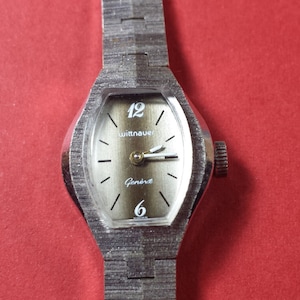 Wittnauer Geneve Ladies Silver Dress Watch Circa 1946