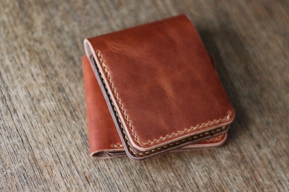 Leather Bifold Wallet in Horween Veg Tan Dublin