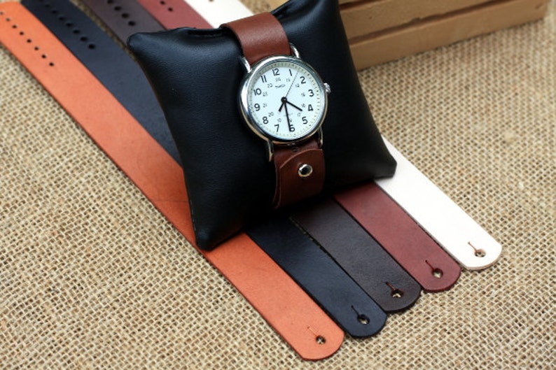Leather watch strap for Timex Weekender image 4