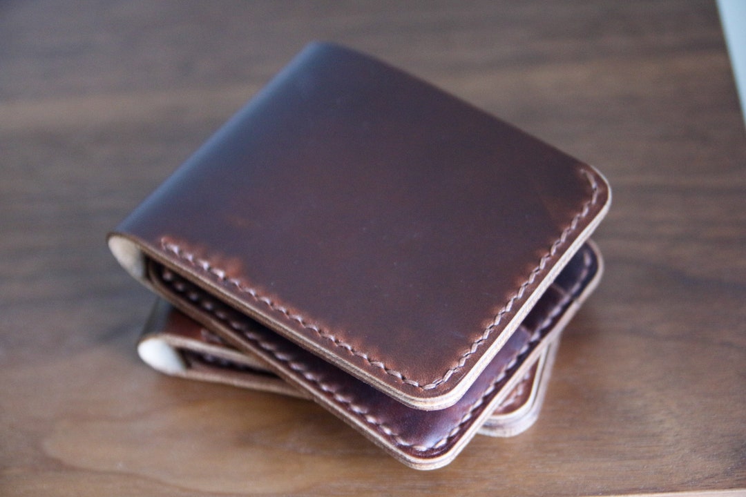 トラディショナルレザー二つ折り財布（ホーウィン ブラウン クロム